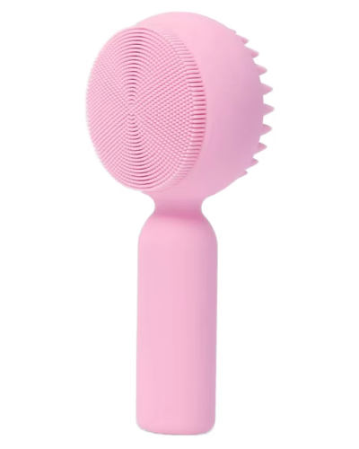 Portable Mini Silicone Facial Cleansing Brush Hand-Held Deep Exfoliation Skincare Tool Face Scrubber and Brush for Cleaning