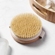 Modern Bamboo Bath Brush Wholesale Skin Exfoliating Body Massager Wooden Shower Brush That Improves Blood Circulation