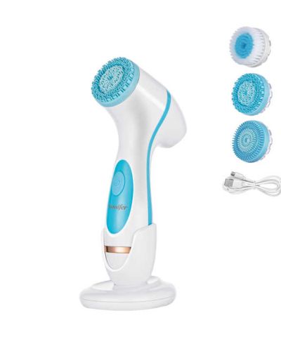 Sonifer SF-9661 IPx5 Waterproof Spin Facial Brush With Food Grade Silicone Material USB Rechargeable Facial Brush