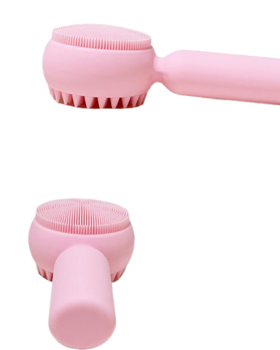 Portable Mini Silicone Facial Cleansing Brush Hand-Held Deep Exfoliation Skincare Tool Face Scrubber and Brush for Cleaning